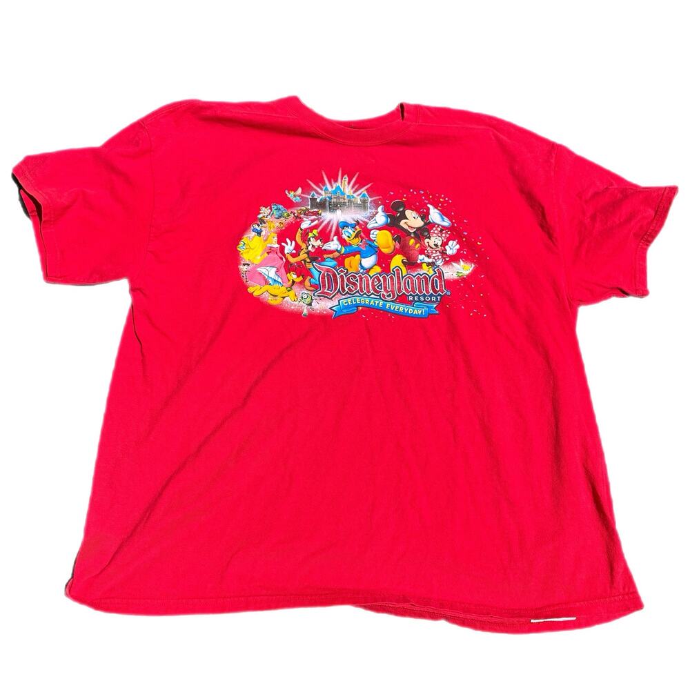 DISNEYLAND Resort TShirt Celebrate Everyday Mickey Pixar Graphic Red Size 2XL